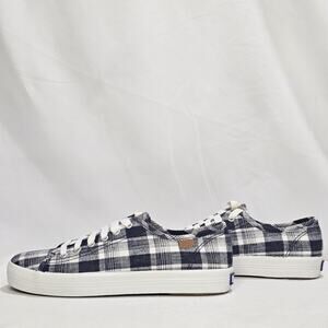 NEW KEDS Women's Kickstart Tennis Casual Sneakers Size  9.5  White/Navy NWT